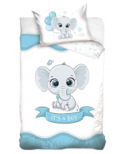 Set za spavanje za bebe Sonne - Plavi slon, 2 dijela -1