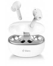 Bežične slušalice ttec - AirBeat Pro, TWS, ANC, bjiele
