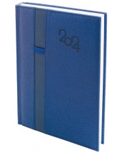 Dnevnik Spree Denim - S gumicom za olovku, 168 listova, plavi