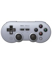 Bežični kontroler 8BitDo - SN30 Pro, Hall Effect Edition, Grey (Nintendo Switch/PC)