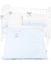 Set za spavanje za bebe KikkaBoo Dream Big - 6 dijelova, plavi, 70 x 140 cm -1