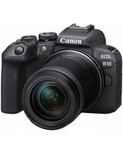 Fotoaparat bez zrcala Canon - EOS R10, RF-S 18-150, IS STM, Black -1