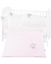 Set za spavanje za bebe KikkaBoo Dream Big - 6 dijelova, ružičasti, 70 x 140 cm -1