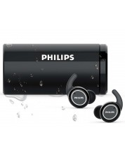 Bežične slušalice Philips - ActionFit TAST702BK, crne -1