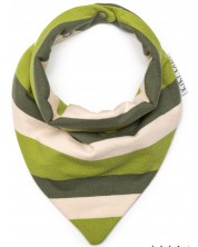 Bandana za bebe Kiki Bibs - Green Stripe -1