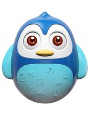 Zvečka za bebe Happy World - Roly Poly, Penguin 2, plava -1