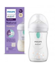 Bočica za bebe Philips Avent - Natural Response 3.0, AirFree, 260 ml, Koala -1