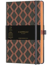 Bilježnica Castelli Copper & Gold - Greek Copper, 9 x 14 cm, na linije -1