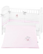 Set za spavanje za bebe KikkaBoo Dream Big - 2 dijela, ružičasti, 70 x 140 cm -1