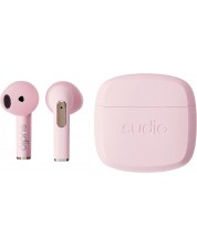 Bežične slušalice Sudio - N2, TWS, ružičaste