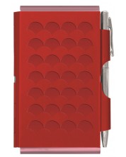 Dnevnik Troika Flip Notes - Red Scale, s metalnom kutijom i olovkom