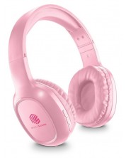 Bežične slušalice s mikrofonom Cellularline - Music Sound Basic, ružičaste -1