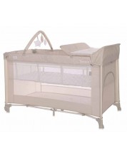 Krevetić za bebe na 2 nivoa Lorelli - Torino Plus, Fog striped elements -1