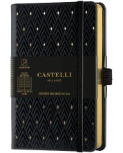 Bilježnica Castelli Copper & Gold - Diamonds Gold, 9 x 14 cm, na linije