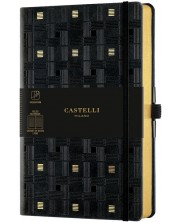 Dnevnik Castelli Copper & Gold - Weaving Gold, 9 x 14 cm, s linijama -1