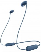 Bežične slušalice s mikrofonom Sony - WI-C100, plave