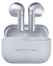 Bežične slušalice Happy Plugs - Hope, TWS, srebrnaste -1