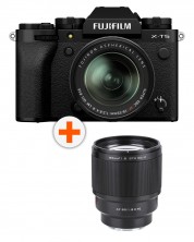 Fotoaparat bez ogledala Fujifilm - X-T5, 18-55mm, Black + Objektiv Viltrox - AF 85mm, F1.8, II XF, FUJIFILM X