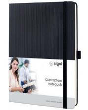 Dnevnik Sigel Conceptum - A5, crna -1