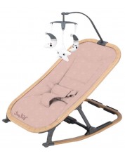 Drvena ležaljka za bebe Chipolino - Velvet, ružičasta