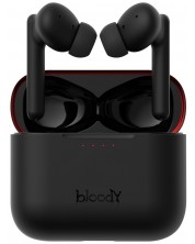 Bežične slušalice A4tech Bloody - M90, TWS, ANC, crne/crvene