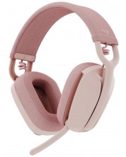 Bežične slušalice s mikrofonom Logitech - Zone Vibe 100, ružičaste