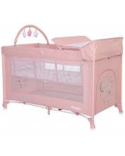 Krevetić za bebe na 2 nivoa Lorelli - Noemi Plus, Rose Star 