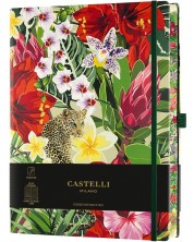 Bilježnica Castelli Eden - Leopard, 19 x 25 cm, na linije -1