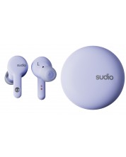 Bežične slušalice Sudio - A2, TWS, ANC, ljubičaste
