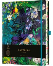 Bilježnica Castelli Eden - Lily, 19 x 25 cm, na linije -1