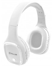 Bežične slušalice s mikrofonom Tellur - Pulse, bijele -1
