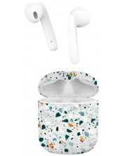 Bežične slušalice T'nB - Terrazzo Xclusiv, TWS, bijele