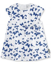 Haljina za bebe s UV30+ zaštitom Sterntaler - Leptiri, 68 cm, 5-6 mjeseci, bijela