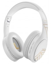 Bežične slušalice s mikrofonom PowerLocus - P19, bijelo/zlatne -1