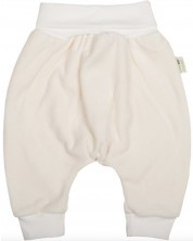 Dječje plišane hlače Bio Baby - 68 cm, 3-6 mjeseci, ekru -1
