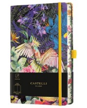 Dnevnik Castelli Eden - Cockatiel, 13 x 21 cm, bijeli listovi