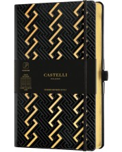 Bilježnica Castelli Copper & Gold - Roman Gold, 19 x 25 cm, na linije -1