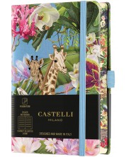 Bilježnica Castelli Eden - Giraffe, 9 x 14 cm, na linije -1