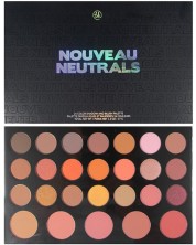 BH Cosmetics Paleta sjenila i rumenila Neutral Nouveau, 26 boja -1