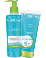 Bioderma Sébium Set - Gel za pranje, 2 х 200 ml (Limitirano) -1