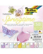 Blok s origami papirima u boji Folia - Proljeće -1