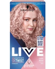 Schwarzkopf Live Boja za kosu Lightener + Twist, Hladna ružičasta 101 -1