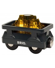 Drvena igračka Brio World – Vagon sa zlatom -1