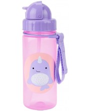 Boca sa slamkom Skip Hop Zoo - Narwhal, 385 ml -1