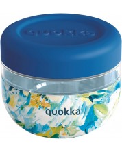 Tegla za hranu Quokka Bubble - Blue Peonies, 500 ml