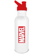 Boca za vodu Pyramid Marvel: Marvel Logo (White), 700 ml -1