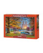 Puzzle Castorland od 1500 dijelova - Večernja šetnja, Central Park 