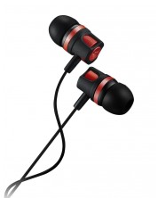Slušalice s mikrofonom Canyon - CNE-CEP3R, crveno/crne -1