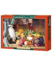Slagalica Castorland od 3000 dijelova - Slika sa voćem i papigom