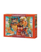 Puzzle Castorland od 2000 dijelova - Sove 